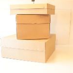 Box with Separate Lid - Range of Sizes - (Staple or Glue required for closure) Style 0300