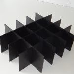 Die Cut Black Coreflute Division Set (5 x 4 set) 