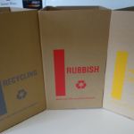 90% Fully Recycled Cardboard Die Cut Waste, Recycling Bins 